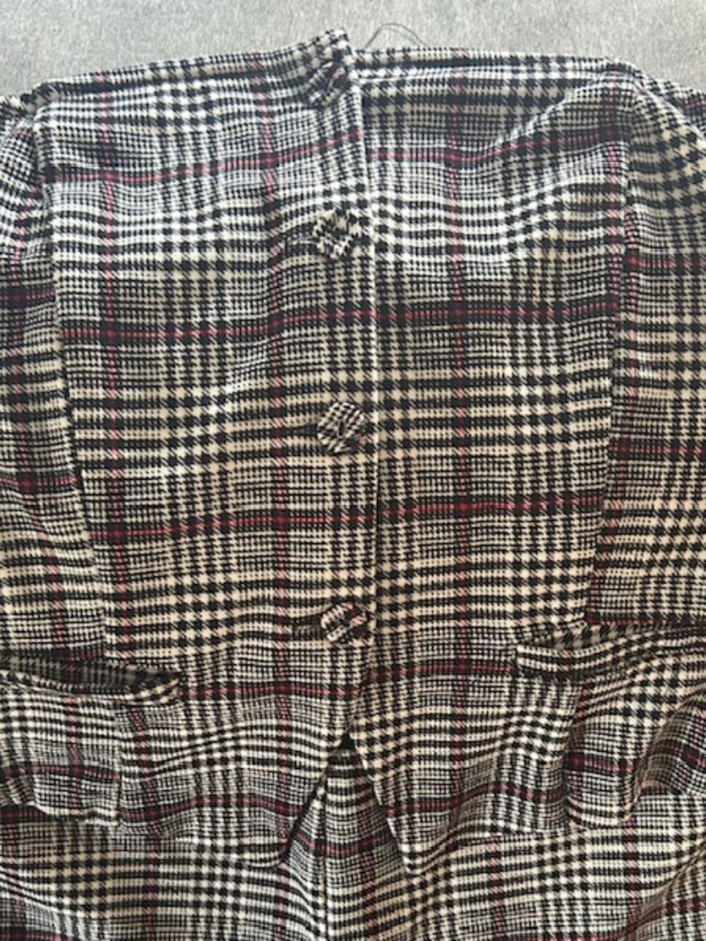 Tactical Plaid Jumpsuit